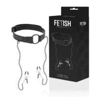 FETISH SUBMISSIVE -  Collana con morsetti per capezzoli - immagine 7